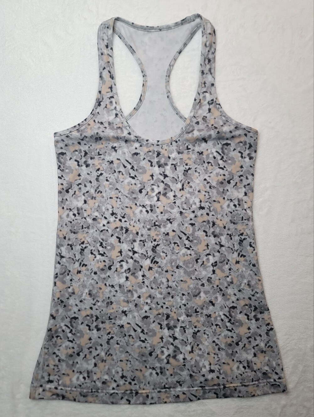 Lululemon Cool Racerback Tank Top Not So Petite Fleur Silver Spoon Sz 6? W1213S